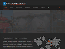 Tablet Screenshot of incendiumfire.com